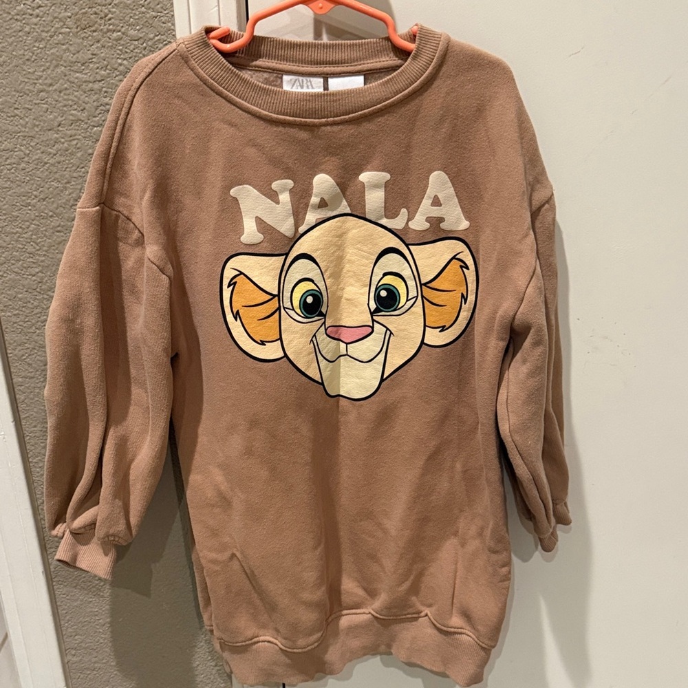 Zara Kids Tan Sweatshirt with Nala Design